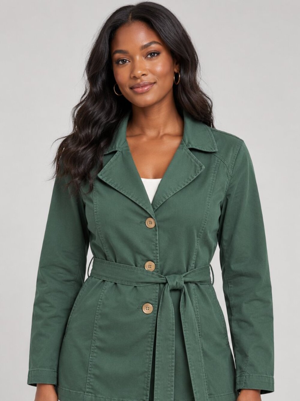 NWT D2 Diane Gilman Green Cotton Stretch Jacket Women XL